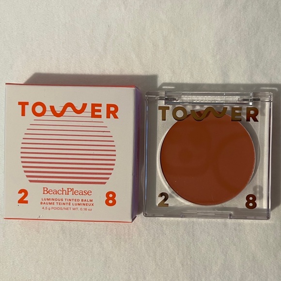 ✨NIB✨ TOWER 28 BEAUTY BeachPlease Lip + Cheek Dewy Cream Blush in MAGIC HOUR - Picture 2 of 10